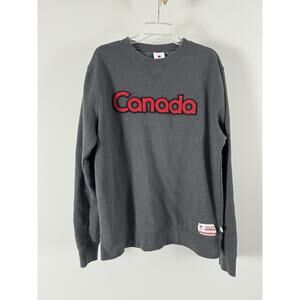 Team Canada Sweatshirt 2010 Winter Olympics Vancouver Gray Crewneck Adults Large